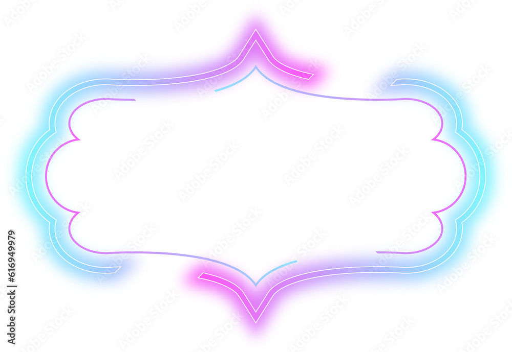 cyberpunk neon frame empty element design cyberpunk neon frame empty element design