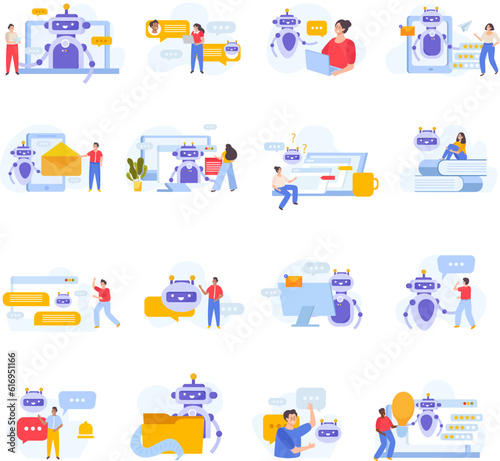 Chatbot Flat Set