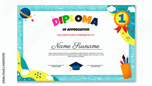 Kindergarten Certificate Template