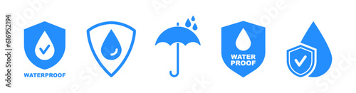 Fotografiet Waterproof icons
