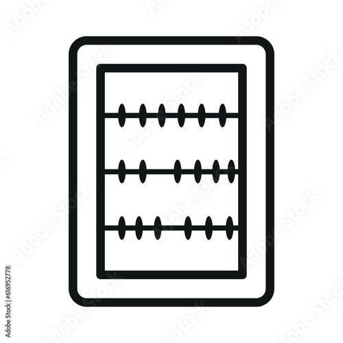 abacus sign symbol vector glyph color icon