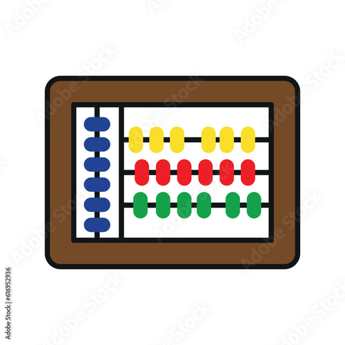 abacus sign symbol vector glyph color icon