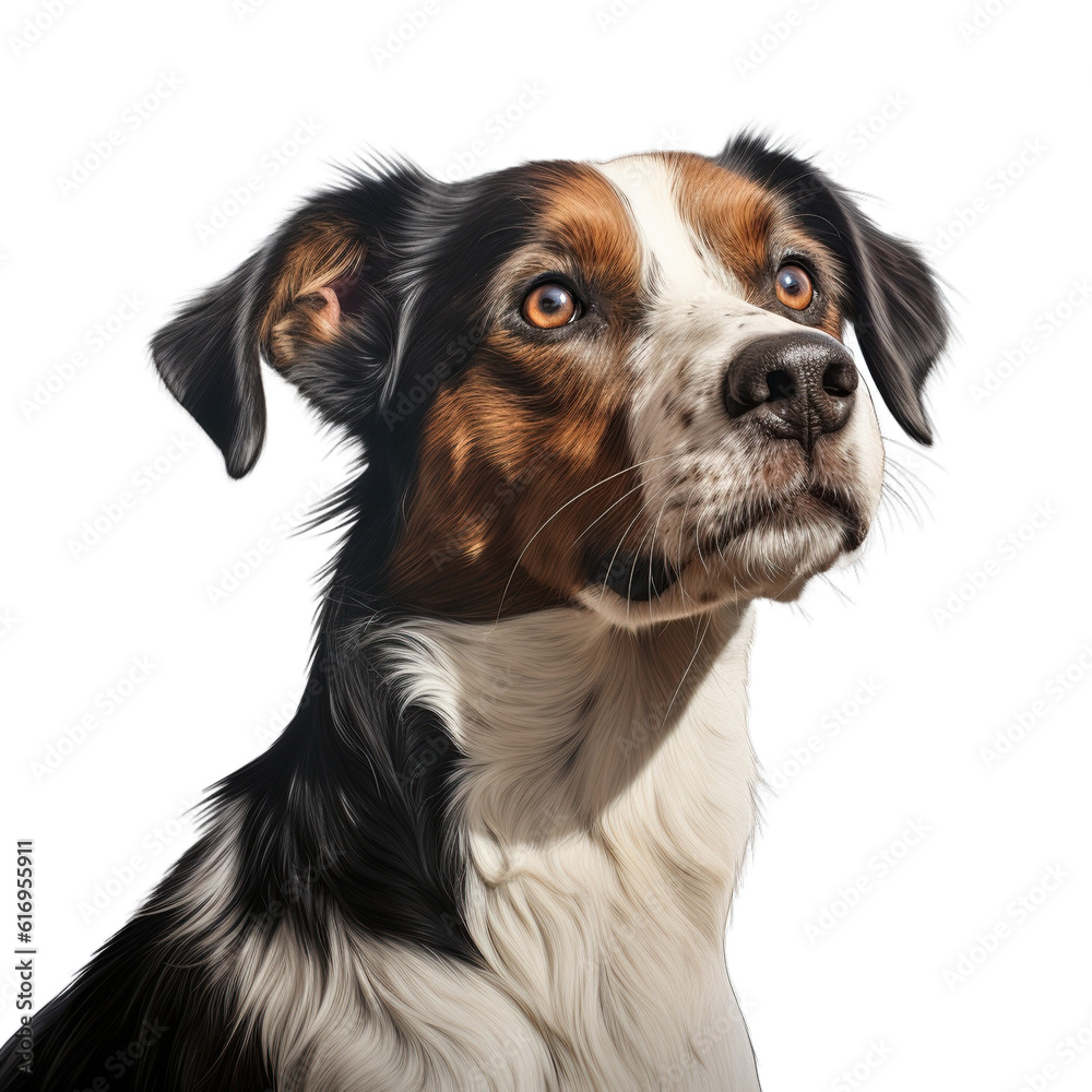 breed dog isolated on white For decorating projects about pets. generative AI