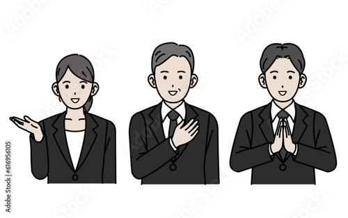 葬儀業者、セレモニースタッフの男女