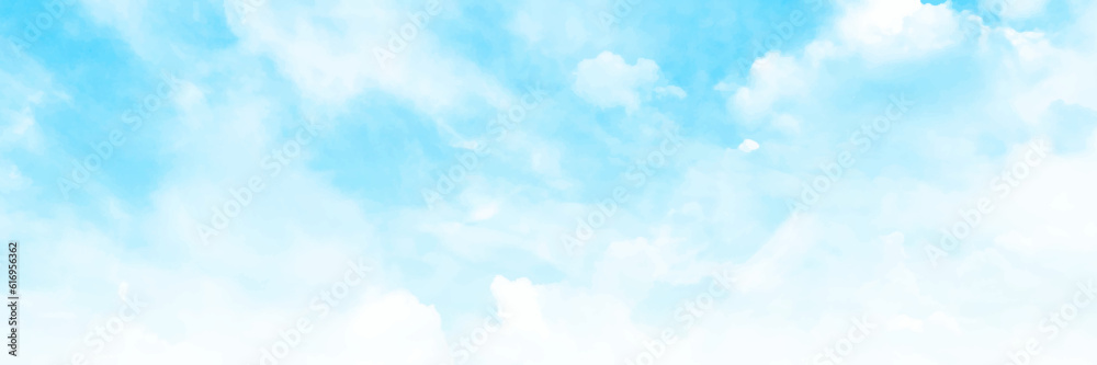 Air clouds in the blue sky. Blue backdrop in the air. Blue sky and white clouds floated in the sky on a clear day. Beautiful trendy sky image. Vector design Air clouds in the blue sky. Blue backdrop in the air. Blue sky and white clouds floated in the sky on a clear day. Beautiful trendy sky image. Vector design