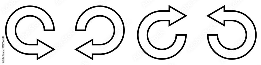 Reload icon vector set. Reset illustration sign collection. update symbol or logo. Reload icon vector set. Reset illustration sign collection. update symbol or logo.