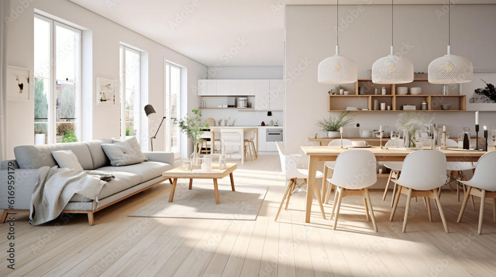Scandinavian Indoor Design: Inspiring Real-Estate Rooms, Nature-Inspired new modern loft apartment. 3d rendering
Generative AI Scandinavian Indoor Design: Inspiring Real-Estate Rooms, Nature-Inspired new modern loft apartment. 3d rendering
Generative AI