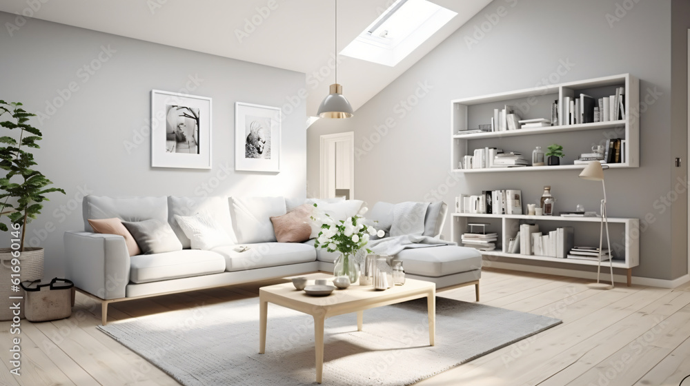 Scandinavian Indoor Design: Inspiring Real-Estate Rooms, Nature-Inspired new modern loft apartment. 3d rendering
Generative AI Scandinavian Indoor Design: Inspiring Real-Estate Rooms, Nature-Inspired new modern loft apartment. 3d rendering
Generative AI