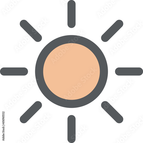 ミニミニカラーアイコン　太陽