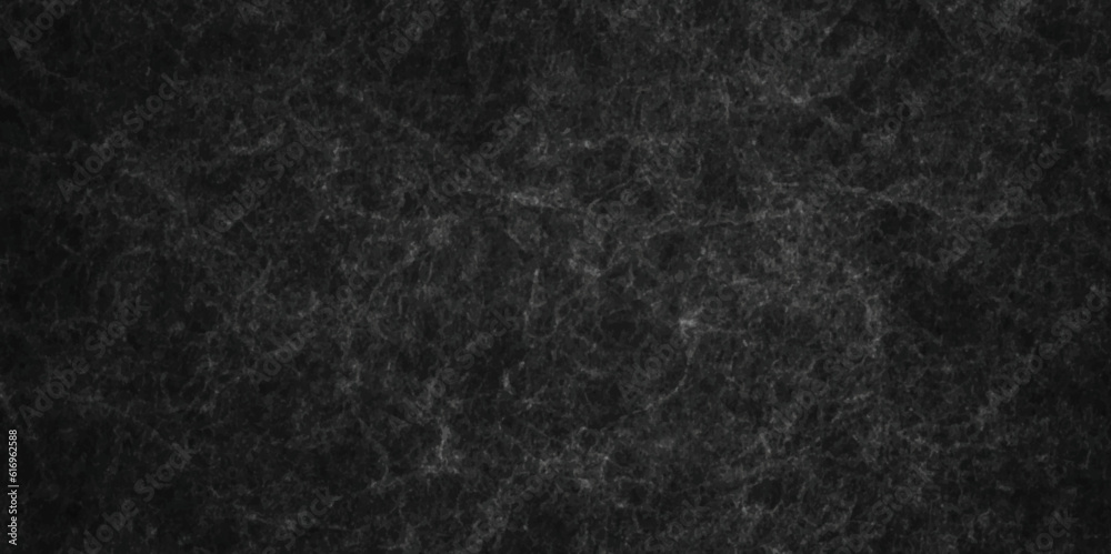 Dark black stone wall grunge backdrop texture background. monochrome slate grunge concrete wall black backdrop vintage marbled textured border background.