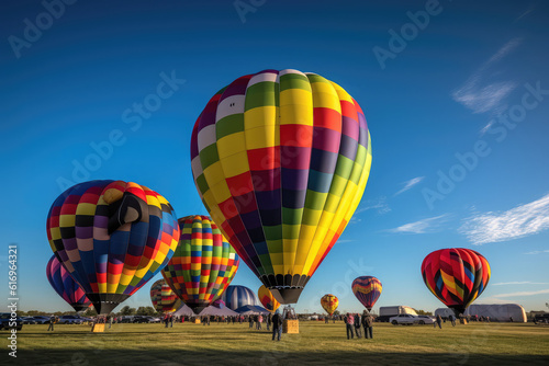 festive event hot air balloon festival in America
