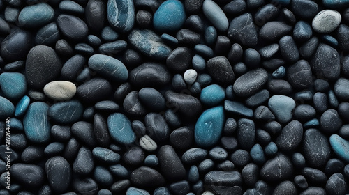 An indian stone background with black and teal rocks 