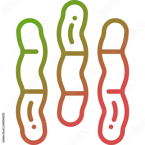 gummy gradient line icon