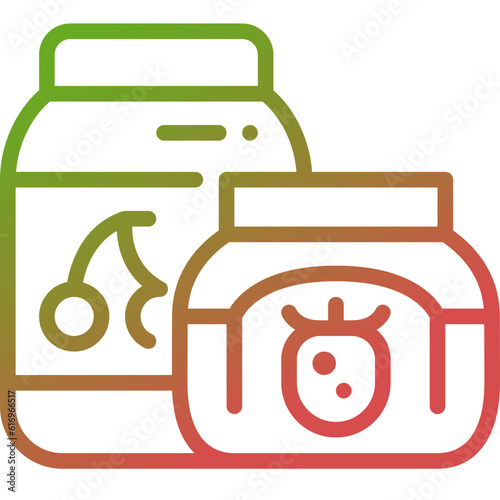 jam gradient line icon