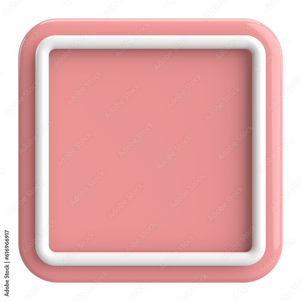 3D rectangle button. Empty button. 3D illustration. 3D rectangle button. Empty button. 3D illustration.