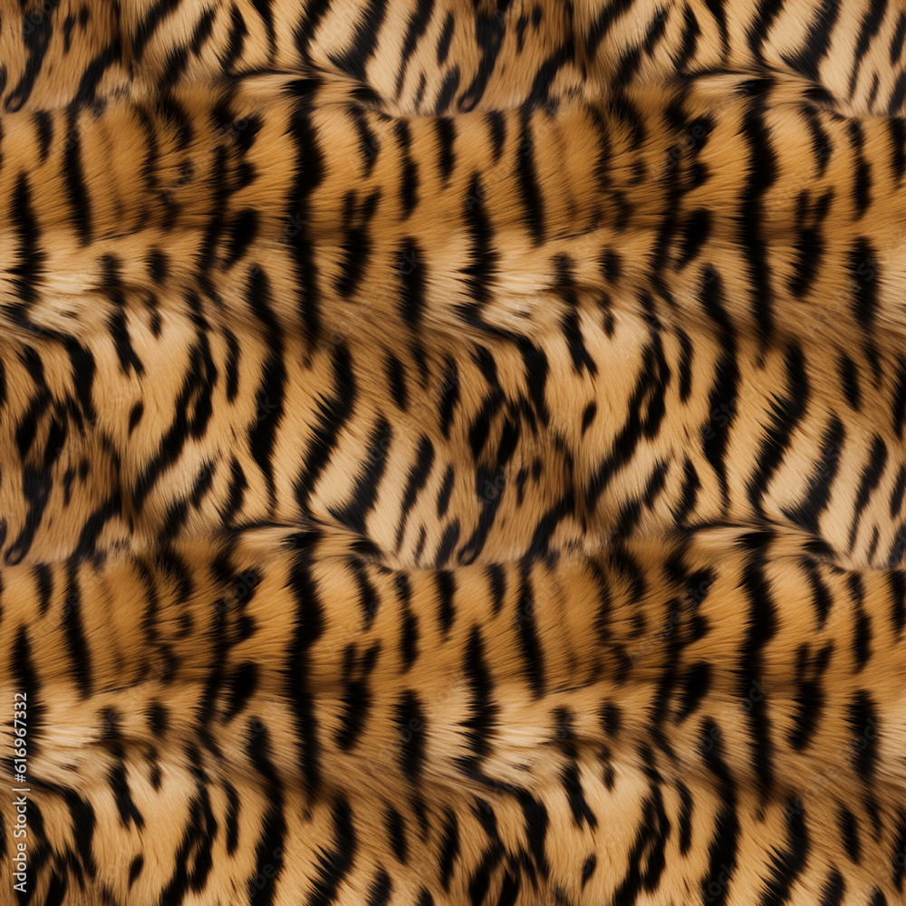 Tiger fur, seamless pixel perfect pattern texture. Tiger fur, seamless pixel perfect pattern texture.