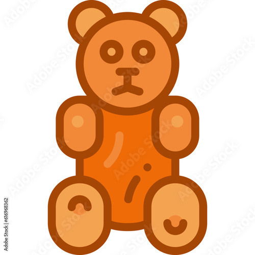 gummy bear two tone icon