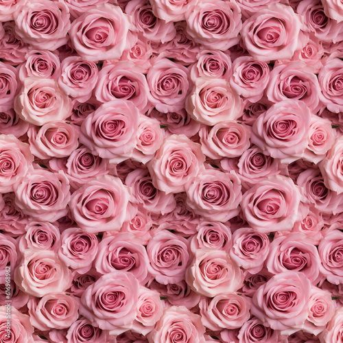 Pink roses wedding theme  seamless pixel perfect pattern texture.