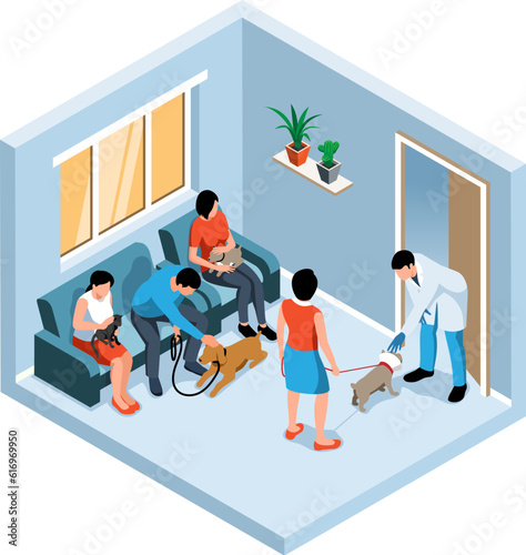 Isometric Veterinary Clinic