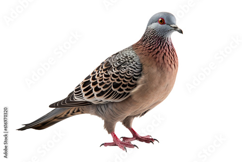 Dove isolated on white background OC rendered isolated PNG