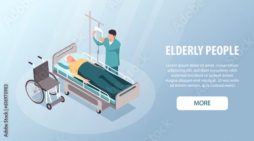 Elderly People Hospital Banner