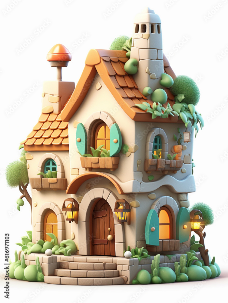Cute cartoon toy house Cute cartoon toy house