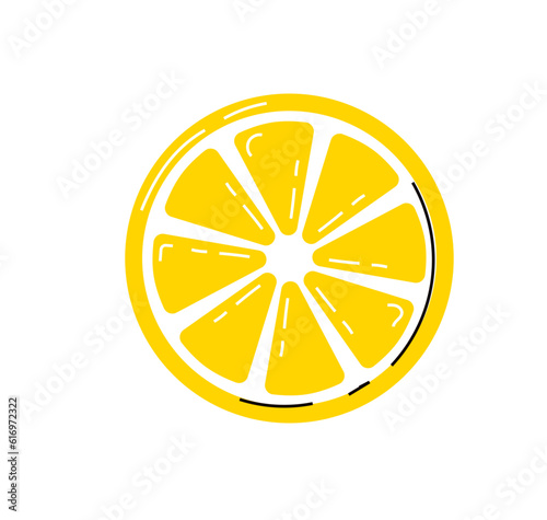 Fresh lemon fruit icon