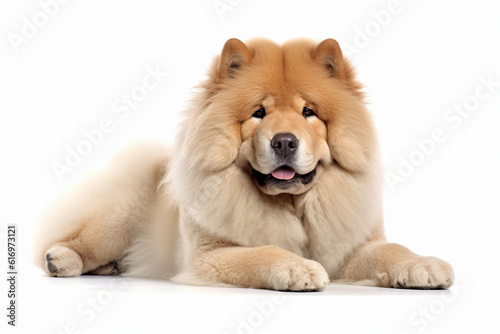 Chow Chow dog on white background