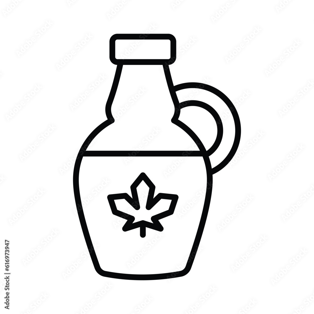 Customizable vector of maple syrup in modern style, ready to use icon
