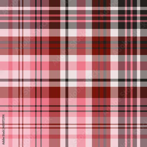 Seamless pattern in exciting pink and dark red colors for plaid, fabric, textile, clothes, tablecloth and other things. Vector image.