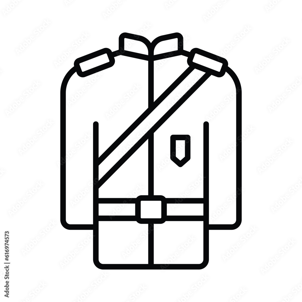 Get hold on this beautifully designed icon of police uniform in modern style Get hold on this beautifully designed icon of police uniform in modern style