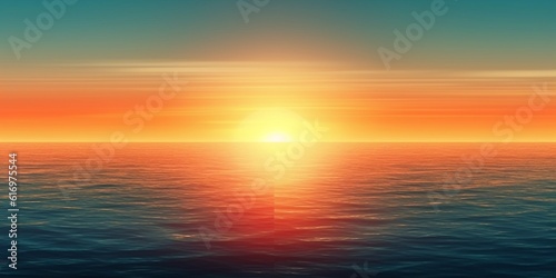 Beautiful sunrise sky copy space blurred background, AI Generated