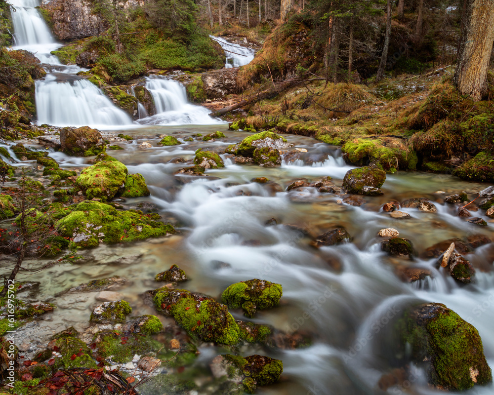 vallesinella waterfalls,madonna di campiglio,trento, Trentino Alto Adige, Italy, western europe, europe