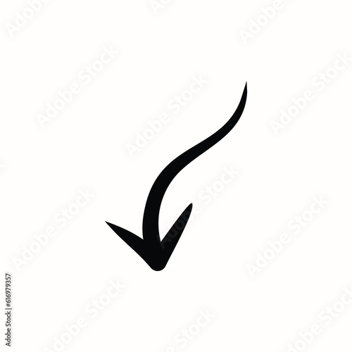 The arrow design showcases a sleek and modern interpretation of an arrow shape. Eps 10