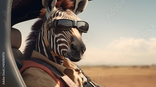 portrait of a zebra