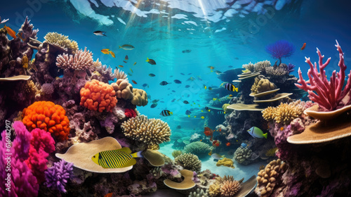 A Captivating Dive into a Vibrant Coral Reef Wonderland