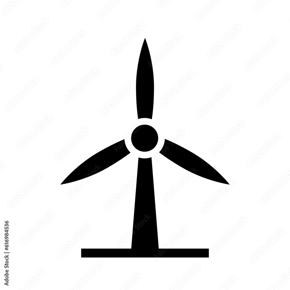 wind power icon isolated on white background wind power icon isolated on white background
