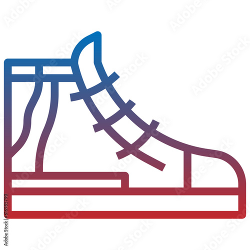 footwear line icon,linear,outline,graphic,illustration