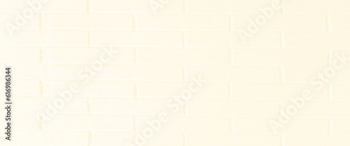 Cream and white brick wall texture background, Background of old vintage brick wall backdrop.