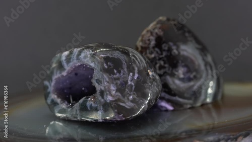 Agate, agate geode is a non-uniformly used term from geology and mineralogy,