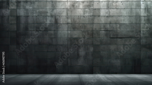 Dark gray abstract cement wall factory 