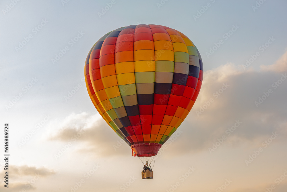 Naklejka premium Hot air balloon at the festival