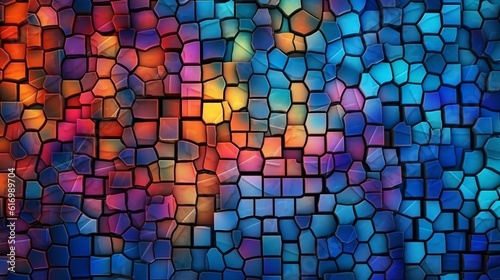 Generative AI. Colorful background 