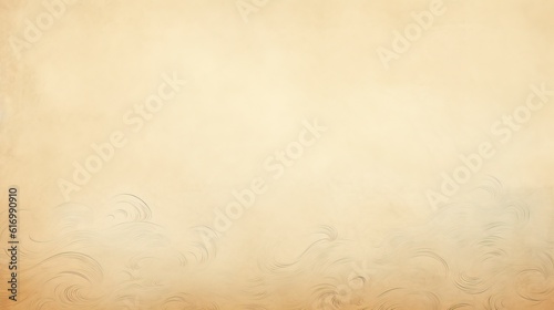 Japanese paper beige texture vintage background. Generative AI.