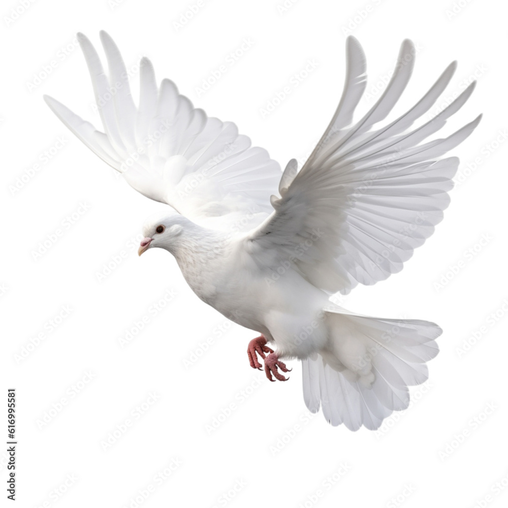 White pigeon (PNG) - ai generative White pigeon (PNG) - ai generative
