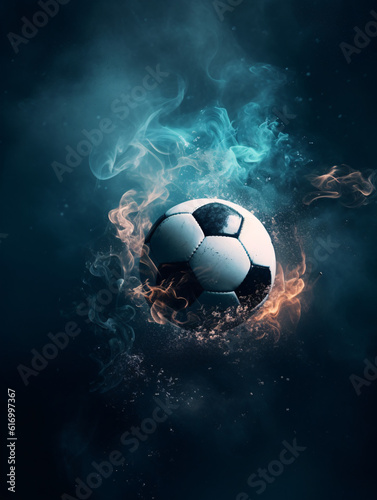 Dramatic image of a football.