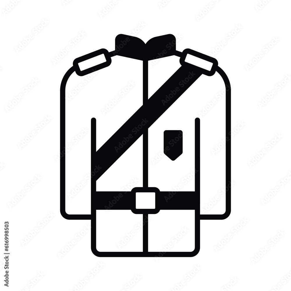 Get hold on this beautifully designed icon of police uniform in modern style Get hold on this beautifully designed icon of police uniform in modern style