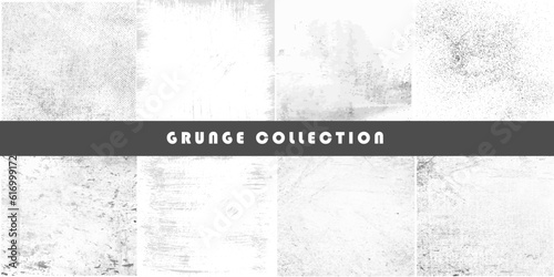 Set of black grunge overlay background. Grunge background template collection