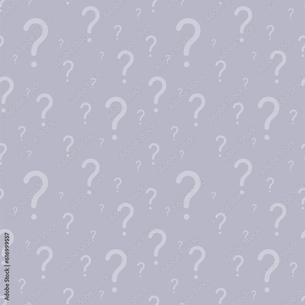 Grey seamless vector survey question background. Vector texture. Grey seamless vector survey question background. Vector texture.
