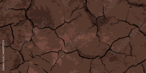 Dry earth vector background. Vector texture.